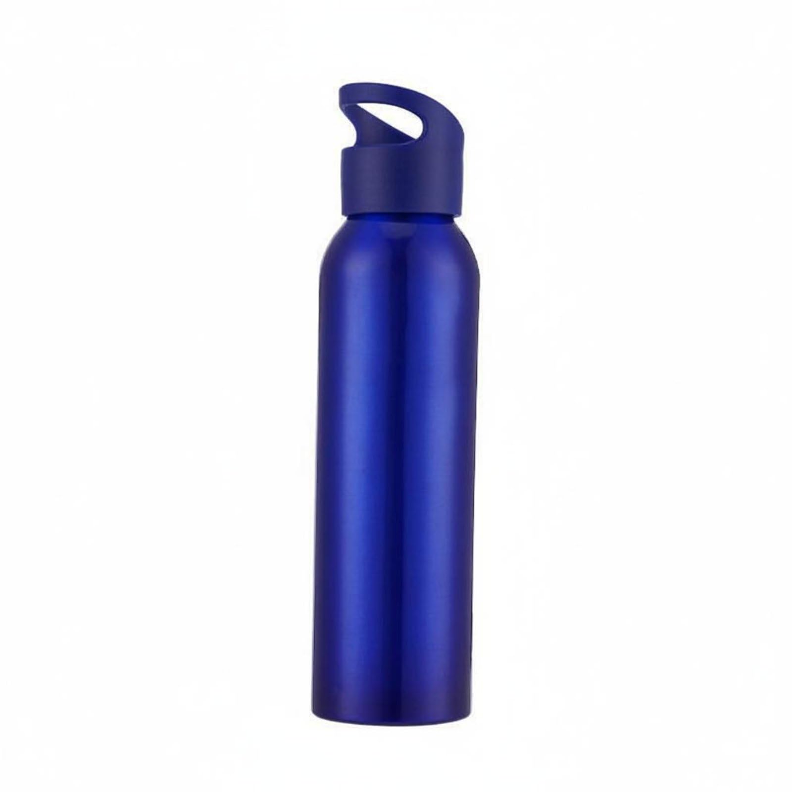 Sleek Design Aluminum Water Bottle Sturdy Single-Wall Metal Bottle Leak-Proof Portable Hiking Bottle Food Grade Materials for Cyclists, Hikers, Athletes, Blue-image-29