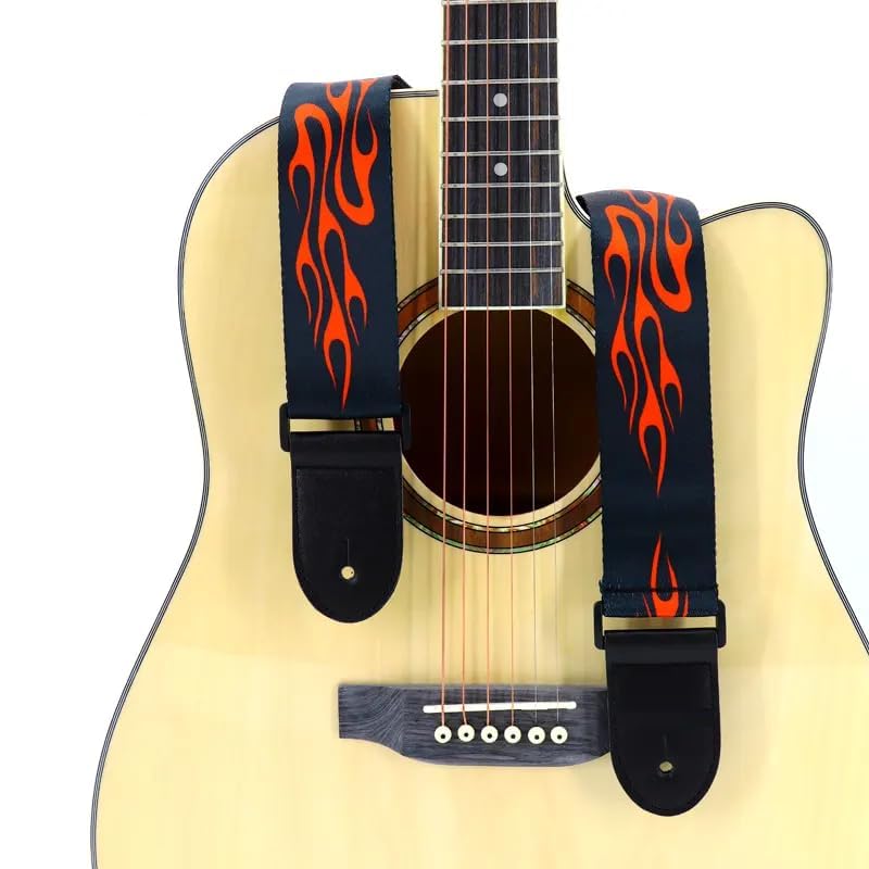 Image of DEVICE OF URBAN INFOTECH Guitar Strap Belt for Acoustic & Electric Guitar Adjustable Buckle Guitar Strap Modern Design Guitar Belt For Acoustic /Bass /Electric Guitars