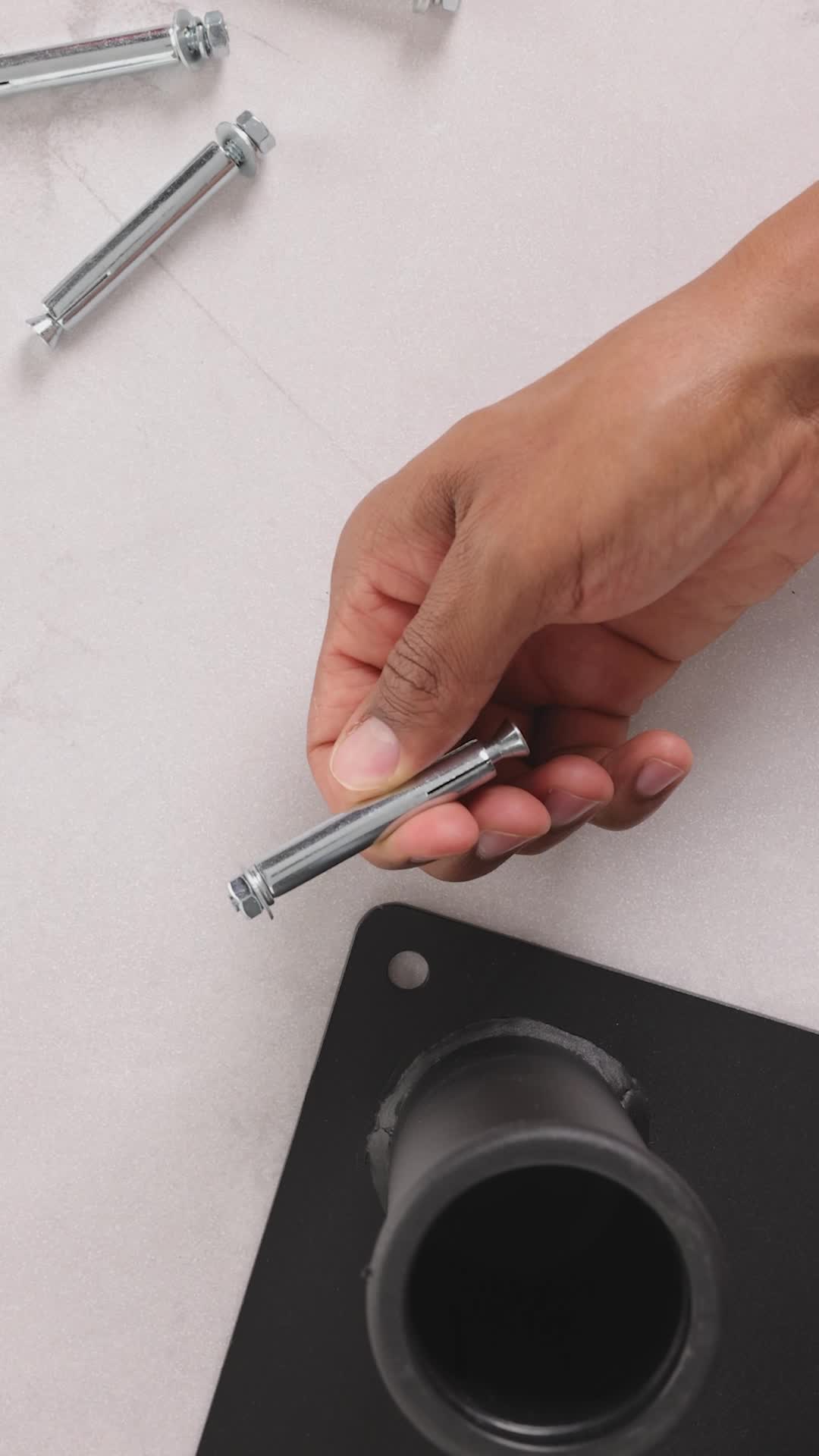 Supporto Verticale Per Bilancieri Yes4All - Portabarre Per 5 O 9 Barre Olimpiche, Per Home Gym - Foto 6