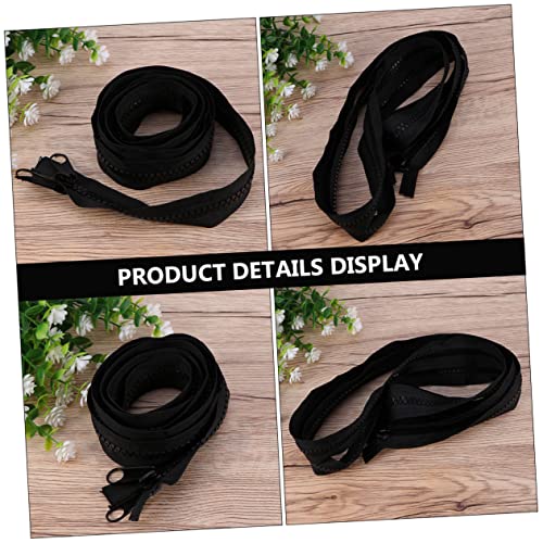 Sewroro Zíper De Costura Zíper Oculto Zíper Preto Roupas Roupas Pretas Botas Pretas 2 Pçs