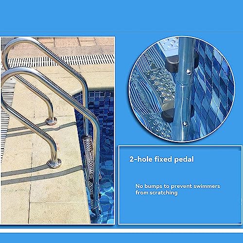 Escalera para piscina de acero inoxidable con 2 peldaños miniatura 5