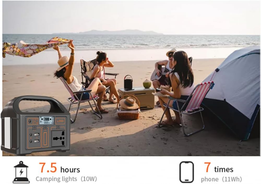 Stazione di alimentazione multifunzione, power bank mobile per campeggio, alimentatore di emergenza di backup da 100 Wh, presa CA a onda sinusoidale pura da 240 V e 100 W per campeggio all'aperto, p