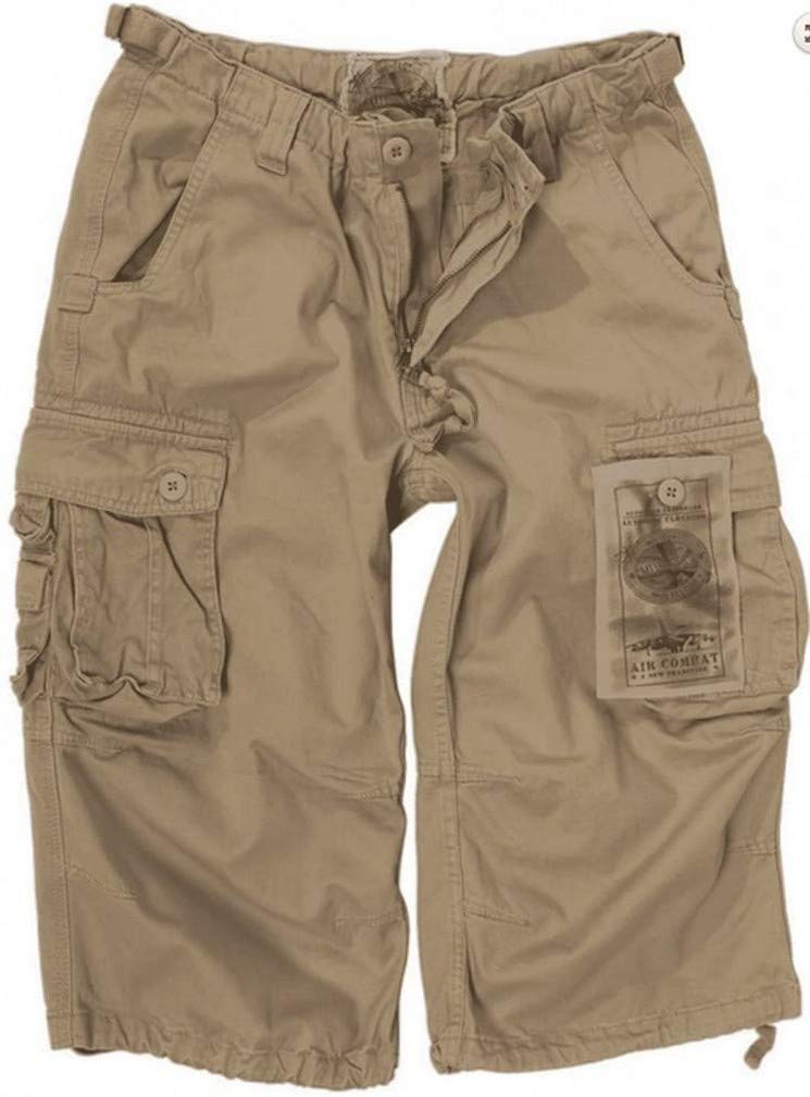 Mil-Tec Air Combat 34 Casual Shorts Khaki XS