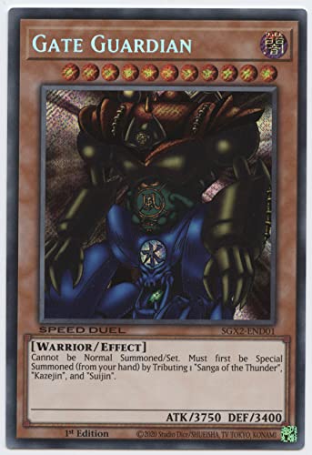 Yu-Gi-Oh! Gate Guardian - SGX2-END01 - Secret Rare miniatura 1