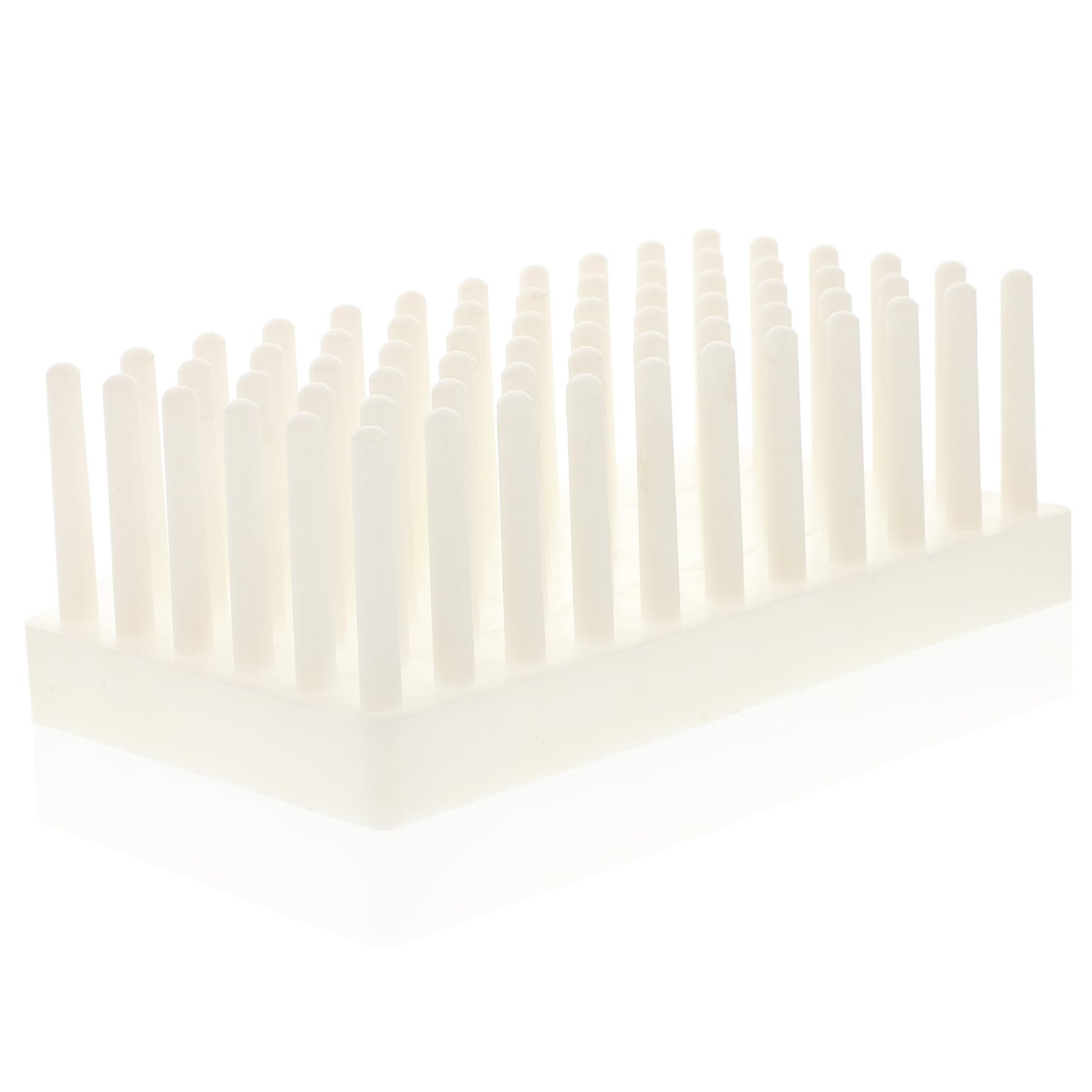SOLUSTRE 66-Piece Plastic Test Tube Rack Holder for Lab Stand Drying Rack Tube for Holder Lab Stand