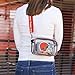 FOCO Cleveland Browns NFL Team Stripe Clear Crossbody Bag