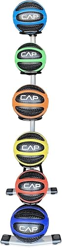 Miniatura 2 de WF Athletic Supply Pelota de medicina y ejercicio goma duradera y distribución constante del peso agarre texturizado cómodo para entrenamiento de