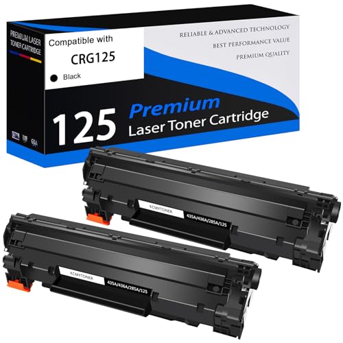 Image of 125 CRG125 Toner Cartridge Compatible for Canon 125 MF3010-2 Pack | Work with ImageClass MF3010 LBP6030w LBP6000 LBP6018 LBP6020 LBP6030 Printer | 125 Black Toner Cartridge
