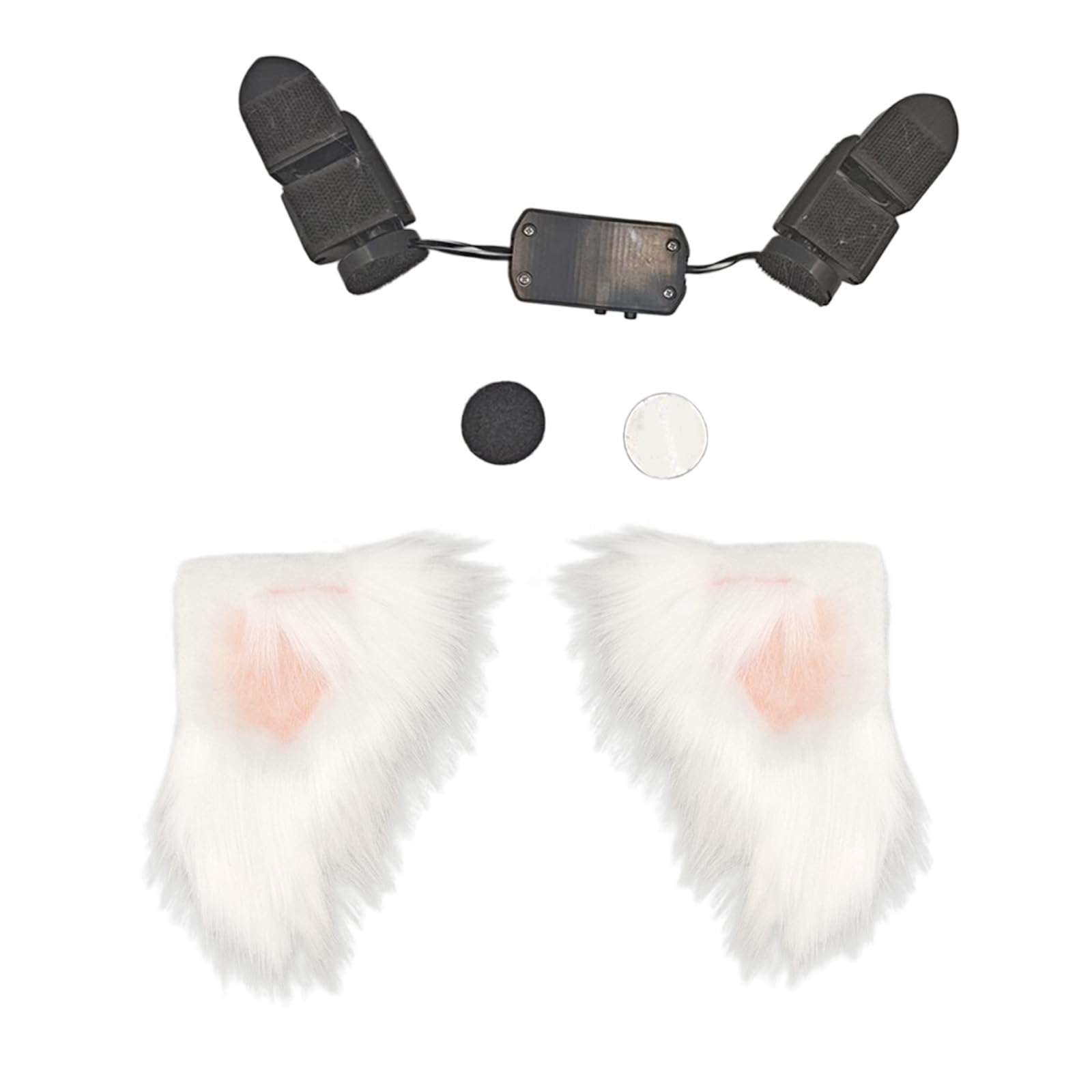 Diadema recargable de orejas de gato activada por movimiento con gravedades, diseño táctil, diadema automática de orejas de animal para eventos de disfraces, accesorios de cosplay de anime