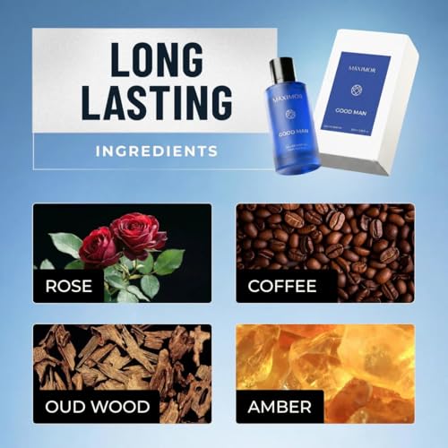 Image of MAXIMOR Good Man Bad Man Combo | Long Lasting Best Perfume | 12Hrs Long Lasting Fragrance | Rose, Coffee, Oud wood, and Amber, Vanilla, Jasmine, Sandalwood, and Cinnamon Notes For Men