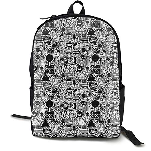 Jungen Mädchen Rucksack Mehrzweck Biker fürs Leben Motorrad Laptop Rucksack mit verstellbaren Schultergurten Stilvolle Rucksäcke für High School,