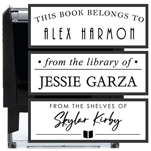 Library Book Stamp Ex Libris (Blue Ink)