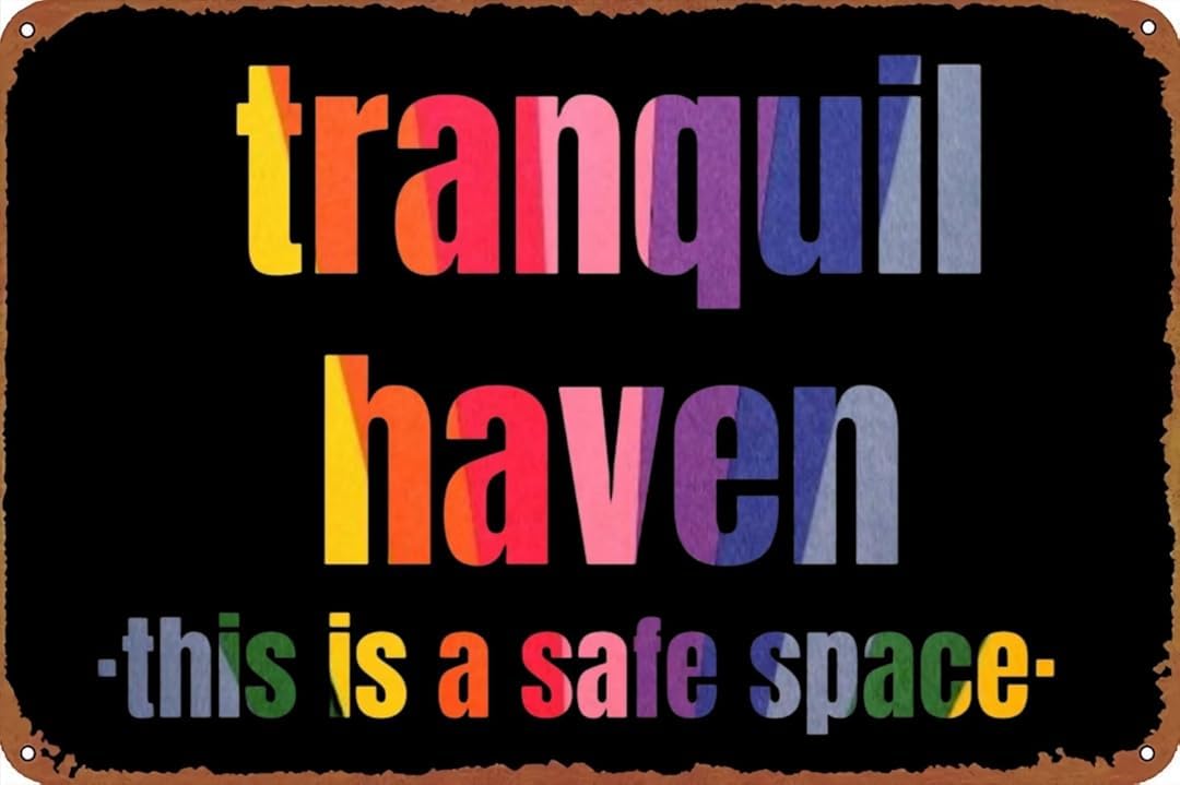 Tranquil Haven Retro for Home Garage Farm Garden Bar Coffee Kitchen Wall Decor Tin Sign 8x12 Inch