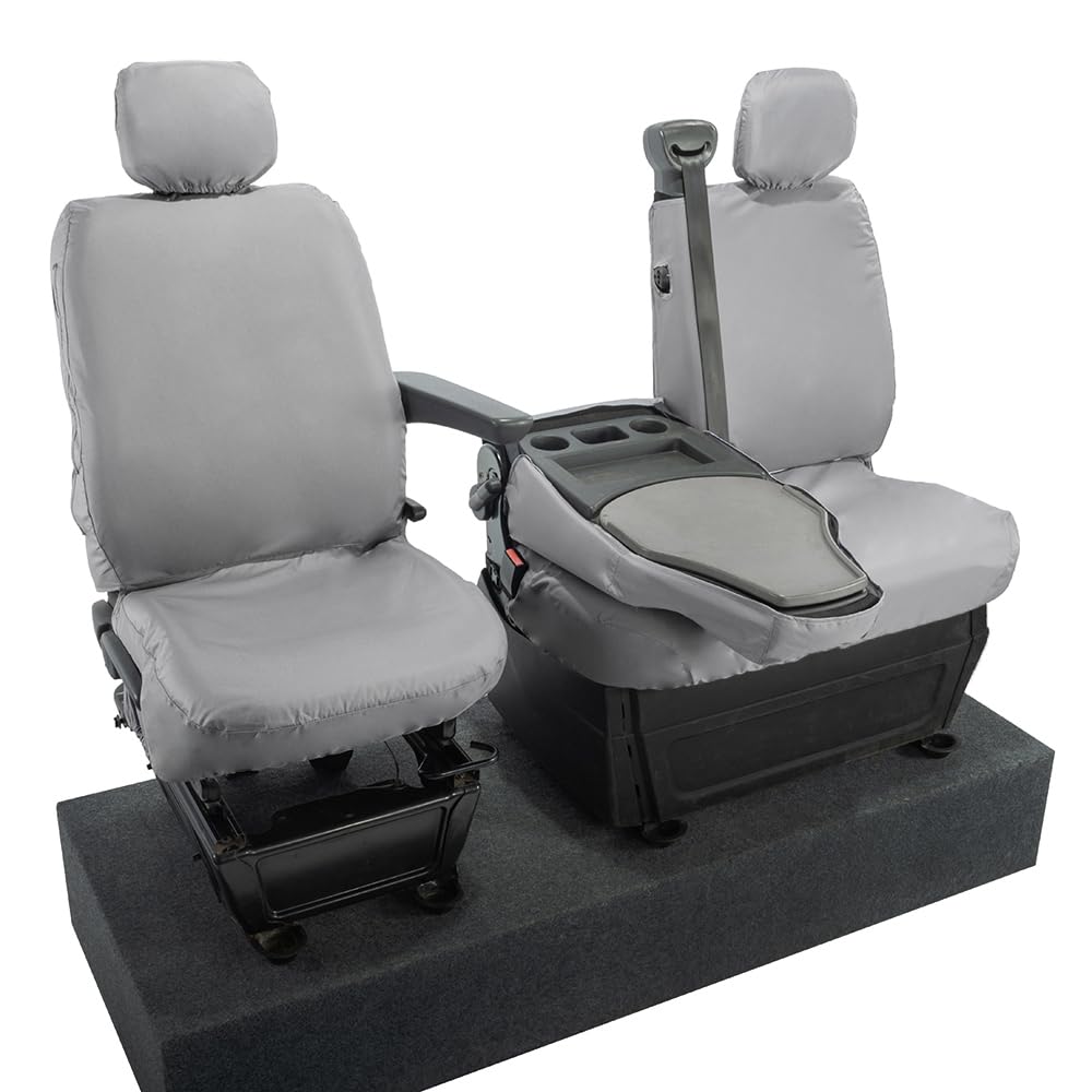 UK Custo Covers SC235B Tailored Heavy Duty Waterproof Front Seat Covers (Split Passenger Base