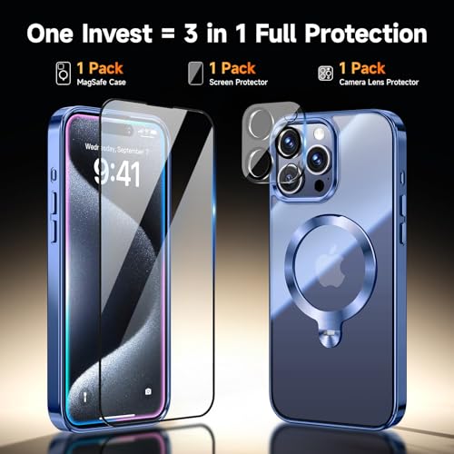 Coque iPhone 15 Pro Max protège objectif et écran contre les chutes chocs