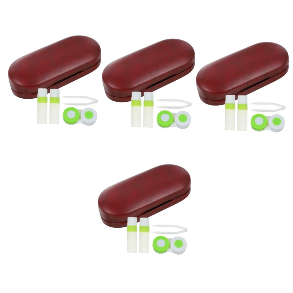 PACKOVE 4sätze Praktischen Kontaktlinsen-Haltern Mehrzweck-brillenetui Elegantem Design Für Unterwegs Mit Für Und Zubehör