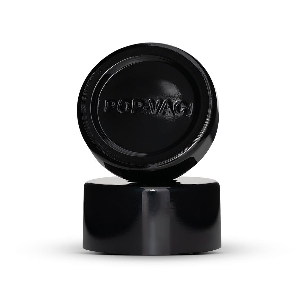 Pop-Vac Jar 4ml Black Vacuum Sealed Glass Jar 10pcs
