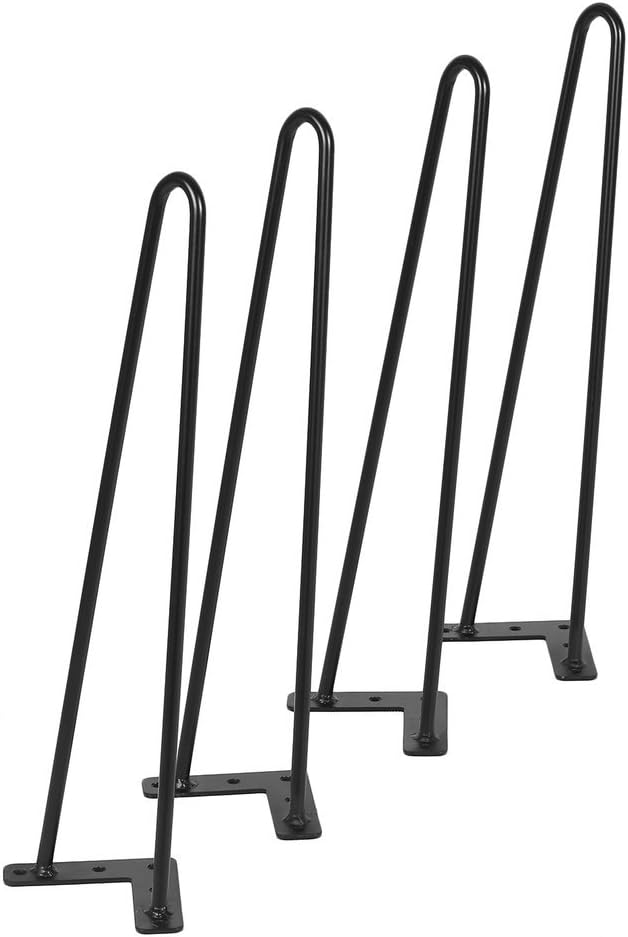 YOUNGFIT Ardour Van Hairpin Table Legs 18" Heavy Duty Hairpin Legs