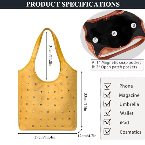 Image of Straw Tote Bags for Women, Summer Straw Purses and Handbags Shoulder Woven Raffia Beach Bag with Coin Purse