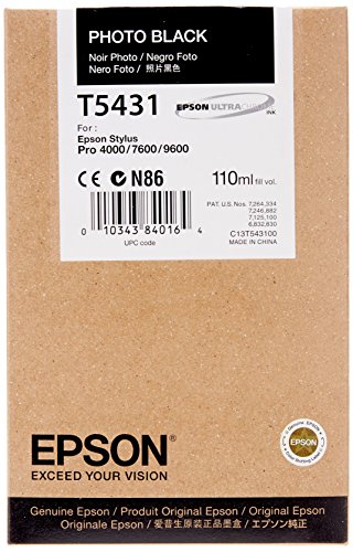 Preisvergleich Produktbild Epson T5431 Tintenpatrone, Singlepack, Foto schwarz