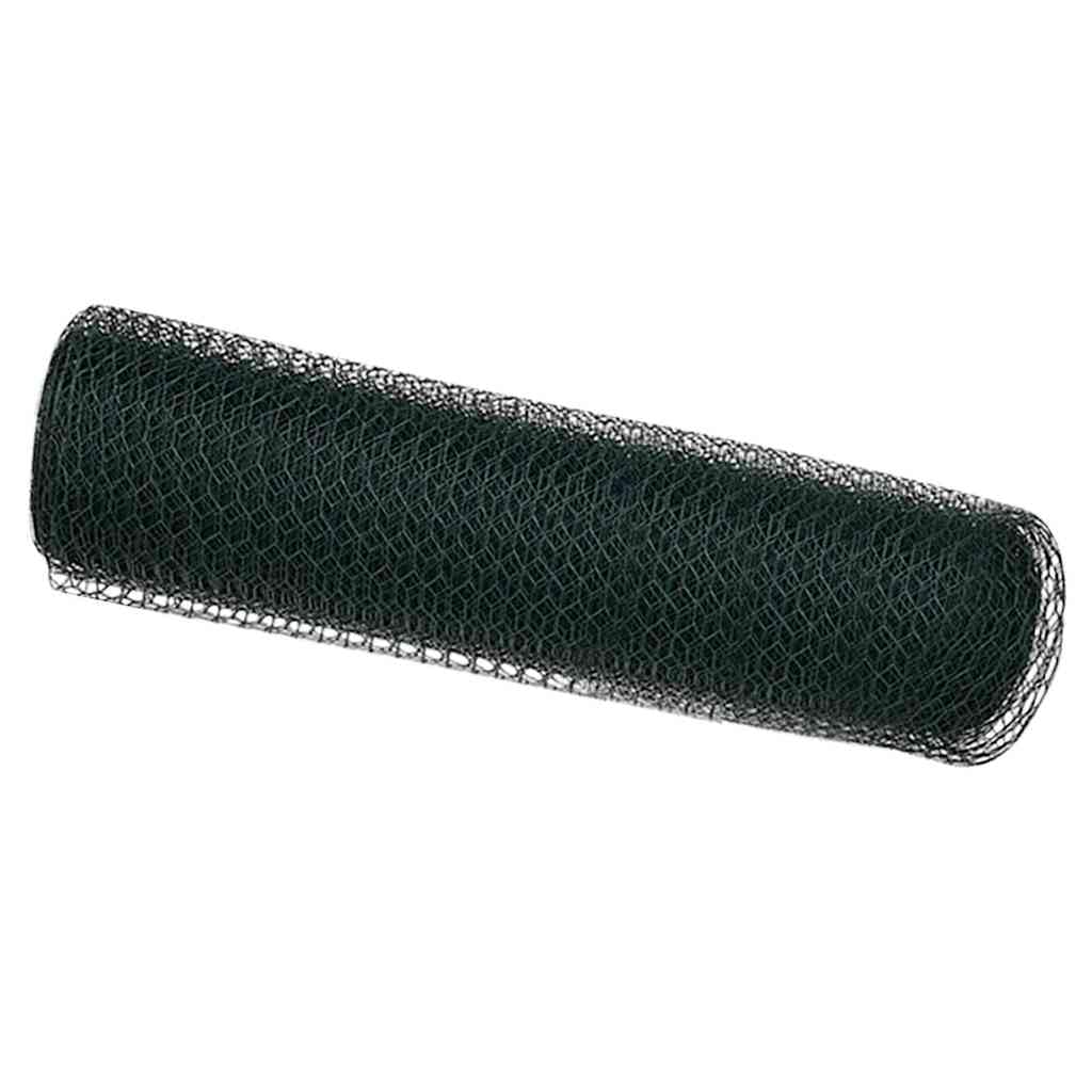 Hexagon PVC Fence Green 0.6 x 50 m Garden Privacy Screen Decorative Mesh Boundary Panel for Terrace Outdoor Landscape