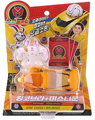 Ghost Mecard King Cobra and MR. Moon Mini Monster Toy Transforming Ghost Rabbit from Ball Shape Shooting Pop Up on Yellow Ghost Rider