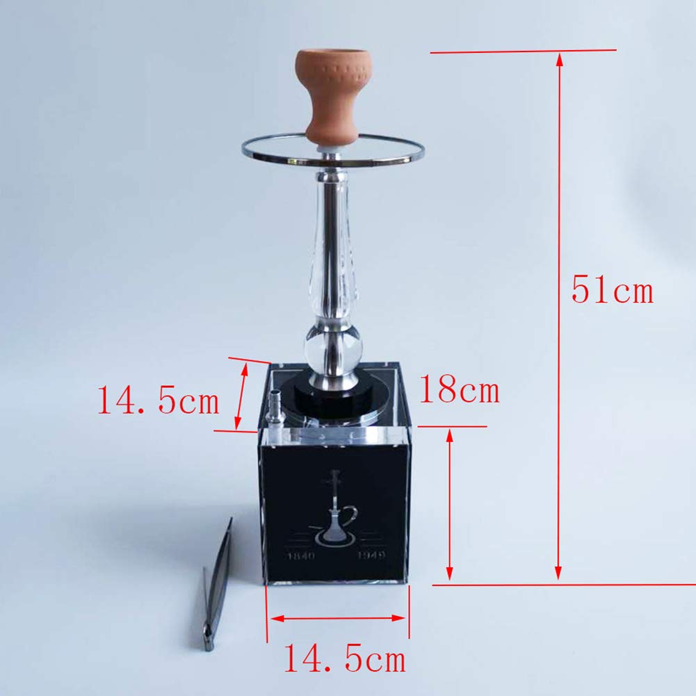 Cachimba Cachimba de Pipa Grande, Cachimba de Cristal Cachimba Árabe Grande, Adecuado para Familias, Hoteles Extranjeros, Bares, Clubes, Hoteles Adecuados para Familias, Hoteles