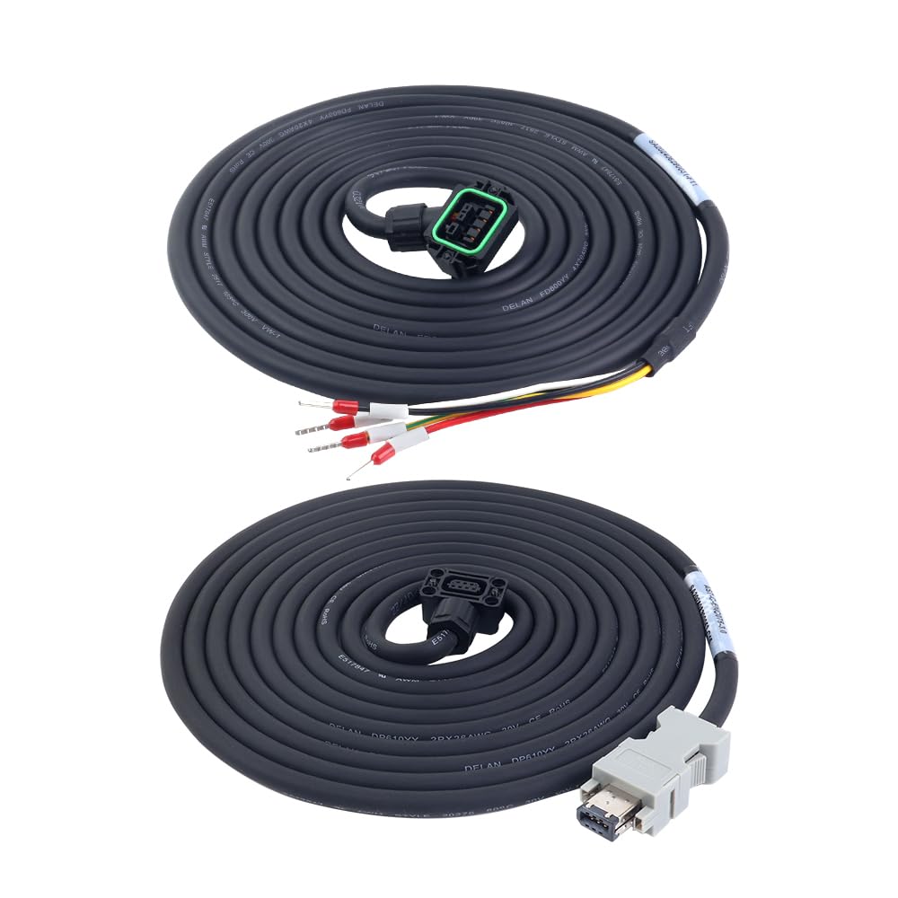 STEPPERONLINE Kit de servomoteur AC série A6, servomoteur 400 W, 3000 tr/min, 1,27 Nm, codeur absolu 17 bits, IP67 + contrôleur servomoteur AC 400 W (impulsions/RS485/analogique) + câble de 3 m