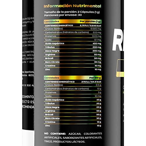 Vitamínicos, mega men's healthy testosterone en español Marca Get Ripped (2)