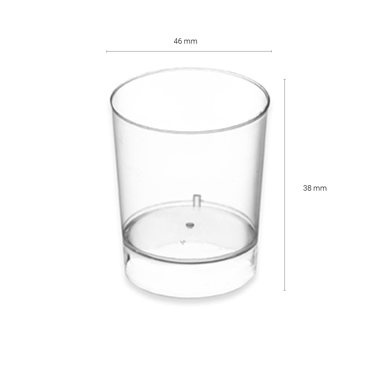 Horeca Collection MAXI PRODUCTS - Vasos Chupito Plástico Reutilizables - 33 cc - Vasos Reciclables - Vasos Chupito - Fiestas, Eventos y Celebraciones - VASO CHUPITO (1000 Unidades Granel)