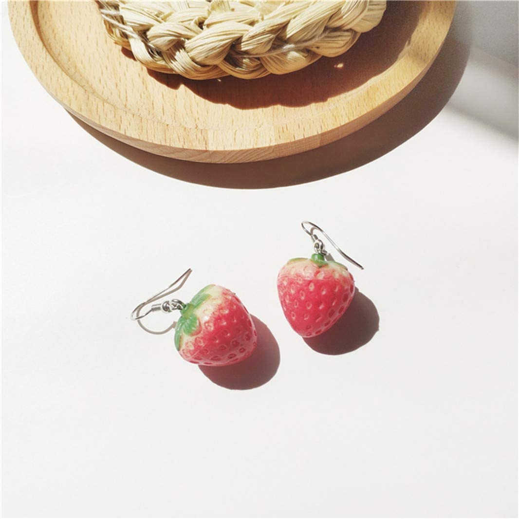 U-M Pendientes de Fresa Las Mujeres Lindas favorecen los Accesorios del diseño de la Fruta Dulce Rojo. Agradable y Profesional