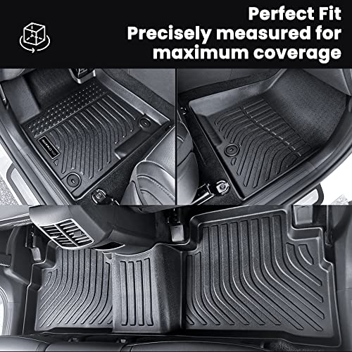 Auxko All Weather Floor Mats Fit For Kia Sportage 2023 Not Hybrid Tpe Rubber Liners Set Sportage 2023 Accessories All Season Guard Odorless Anti-Slip Floor Mats For 1St & 2Nd Row #TOP2