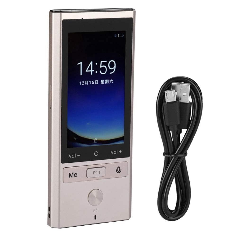 Dispositivo di traduzione istantanea ligente, traduzione Online, promemoria Audio, traduzione Tramite Fotocamera, Touch SN da 3,0 Pollici, 107 Lingue, Ideale per Viaggi e Affari, Argento