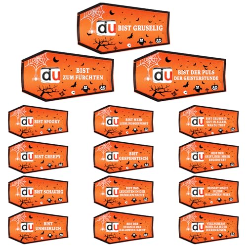 Giftota 15pcs Halloween Geschenk - Lustige Sarg Deko für Halloween Party - Hülle Filz Duplo Geschenk Verpackung Ohne Schokolade