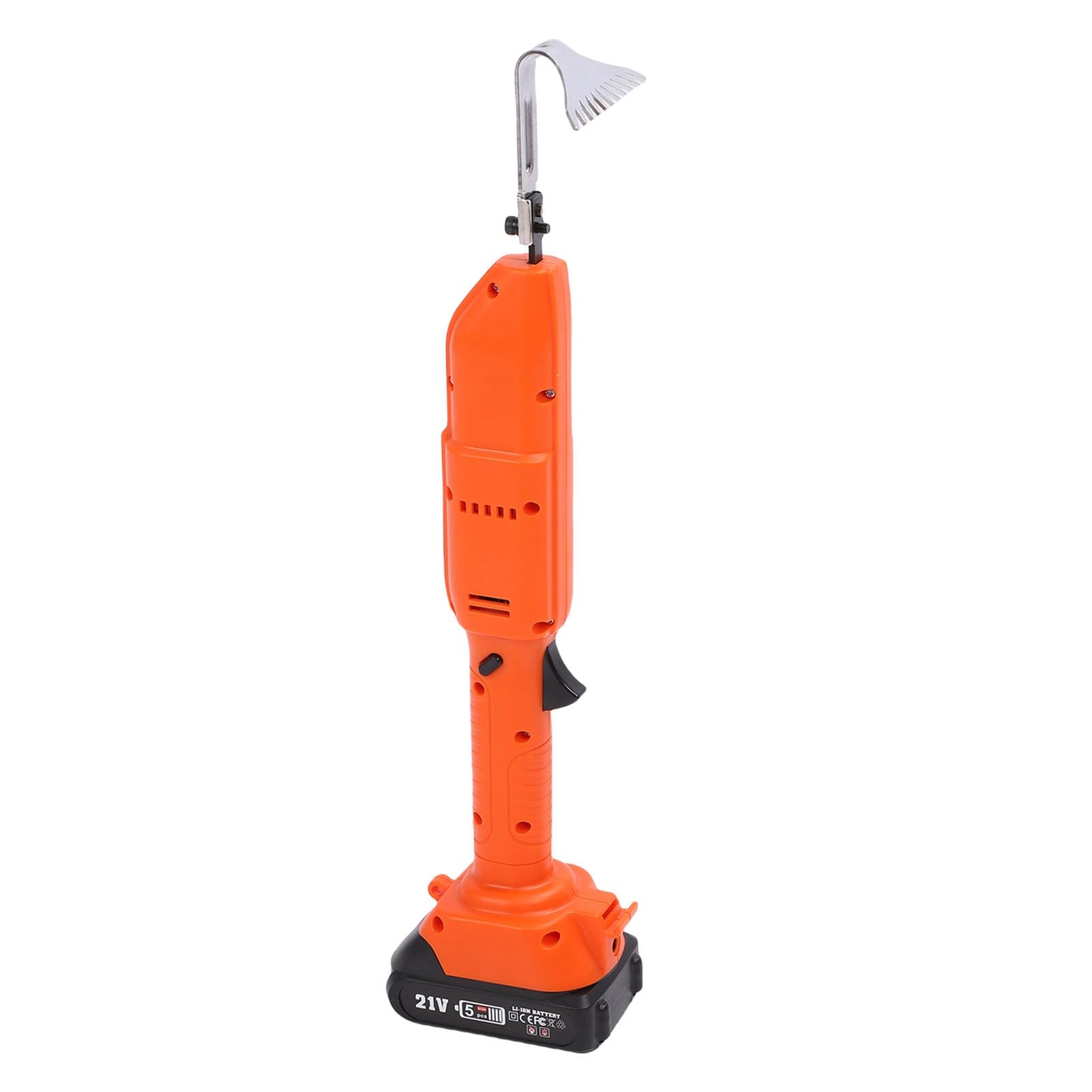 Azada de excavación inalámbrica, cultivador de jardín eléctrico, cultivador a batería, diseño ergonómico Ligero con Cabezales de 5 a 11 Dientes para horticultura, Patio Trasero,