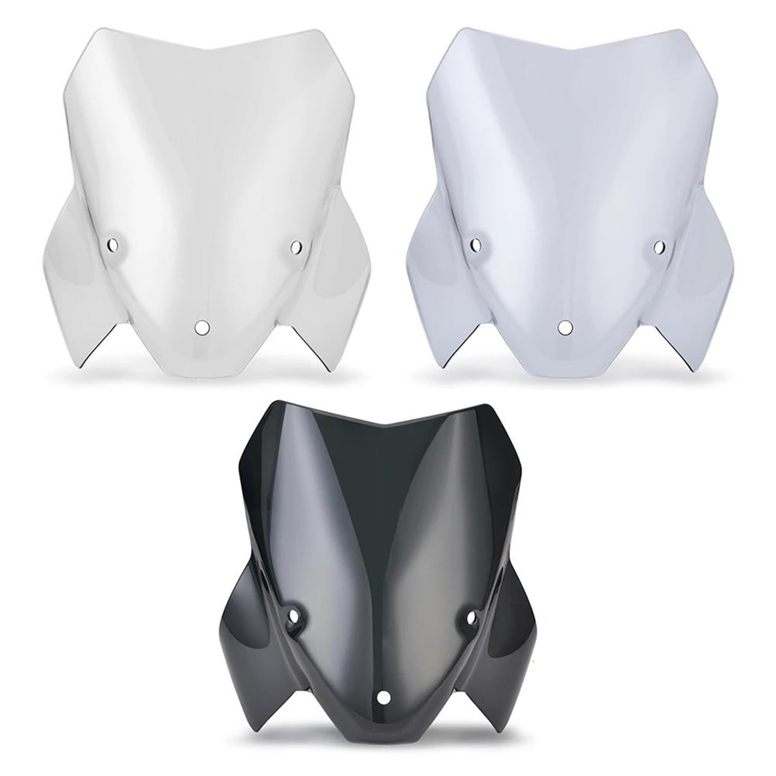 Scheibe Motorrad-Windschutzscheiben Für S1000R (S 1000 R) 2021 – 2024 Frontscheibe, Windabweiser, Spoiler Windschutz Deflektor(Schwarz)