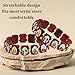 Catholica Shop Catholic Religious Wooden Stretch Devotional Bracelets with Assorted Color Images of Saints, Jesus, and Mary. Handcrafted in Brazil