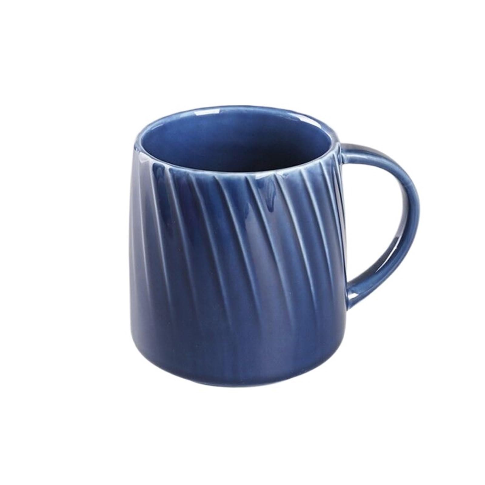 HLHLOP777 Coffee Mugs Ceramic Simple Mug Coffee Cup Retro Breakfast Home Coffee Cup(Blue)