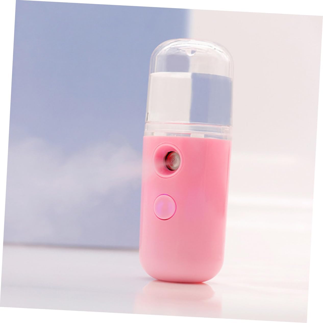 2pcs USB Charging Nano Mist Facial Steamer Handheld Spray Device for Hydration Skincare Portable Non- Grip