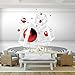 YIERLIFE Auto-adhésif Stickers 3D muraux Papiers peints Figures géométriques créatives de mode Taille et style multiples, papier peint panoramique 3d photo murales peinture murale interieur poster gea