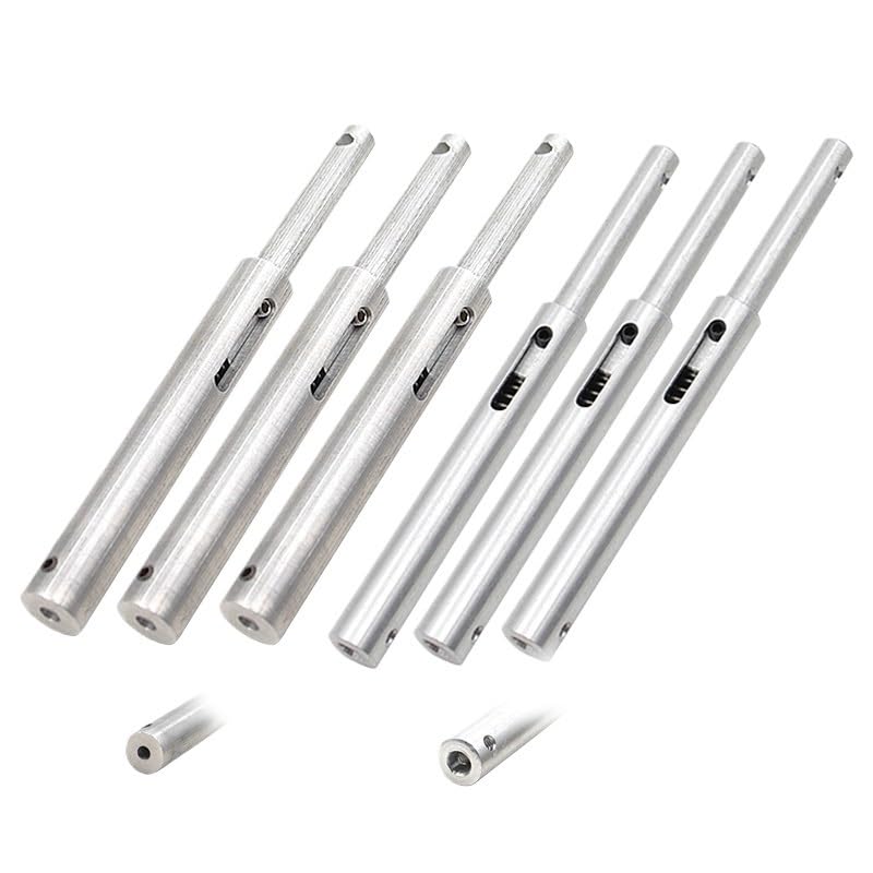 Tren recto antivibración aleación aluminio ligero M3 M4 avión RC | Aleación ligera resistente equilibra peso y rigidez y amortigua presión al aterrizar.(6PCS M4)