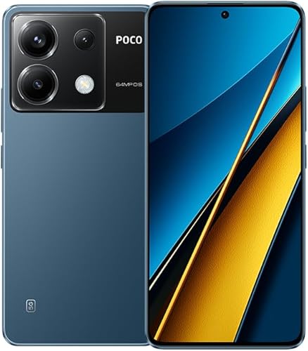 Xiaomi Poco X6 5G + 4G LTE Global Unlocked (512GB + 12GB) GSM 6.67" 64MP Triple Cámara (Tmobile Mint Tello Global) + (paquete de cargador dual para