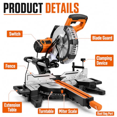 Diggtek 10-Inch Dual-Bevel Miter Saw