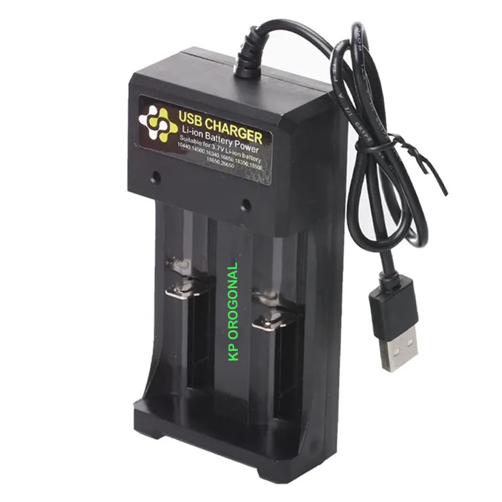 KP USB DC to DC 10440,14500,16430,16650,18350,18500,18650,26650 Battery Charger, 2 Cell Battery Charger, Suitable for 3.7V Li-ion Battery Charging-image-43