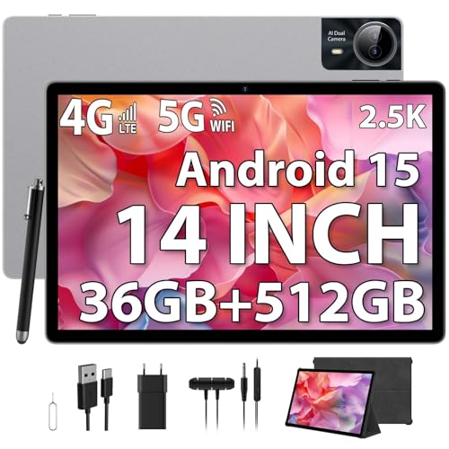 🎁【Dual 4G SIM & Dual-band WiFi 2.4/5GHz & Processore Octa-Core】🎁 Il tablet è dotato di 4G Lte/Dual-band 5G/2.4 Ghz WiFi integrato, Bluetooth 5.0 per una connettività Wi-Fi stabile e una ricezione del segnale più ampia ovunque ci si trovi. Il tablet è inoltre dotato di un processore MTK G85 octa-core con clock fino a 2,0 GHz, che consente di scaricare più velocemente le app essenziali e di offrire una riproduzione video veloce e un'esperienza di gioco ultra-fluida.