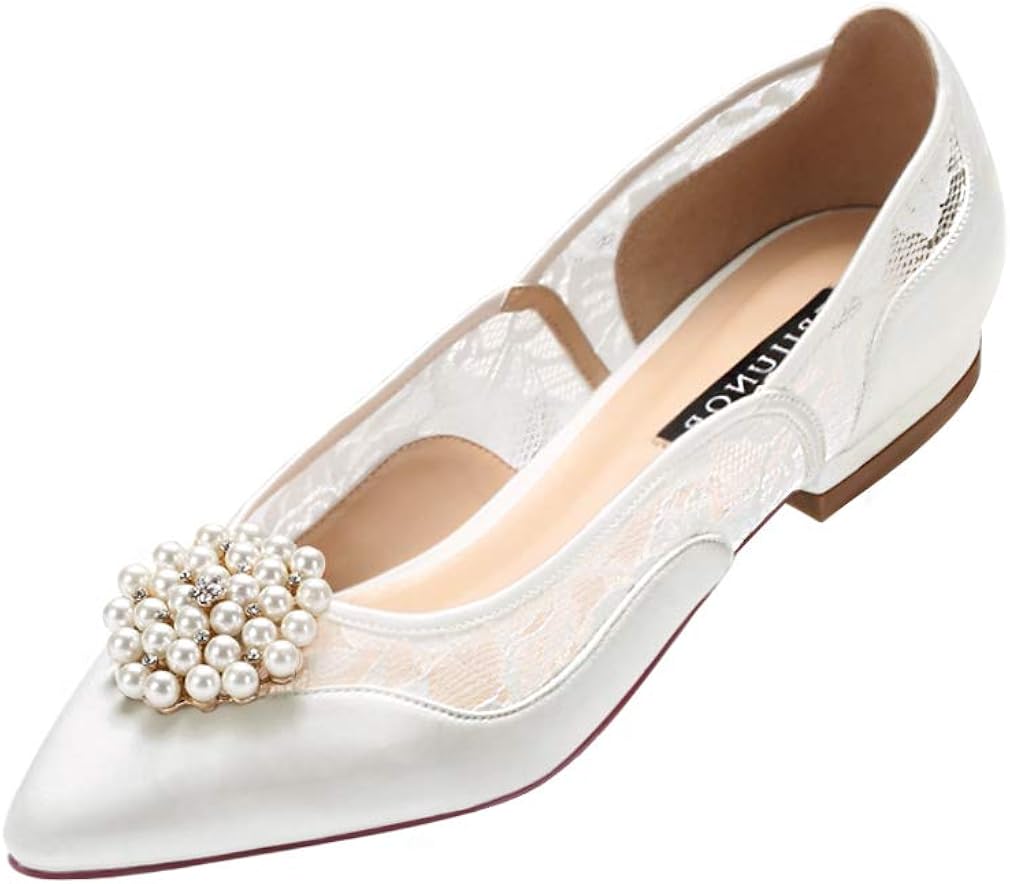 flat ivory wedding shoes