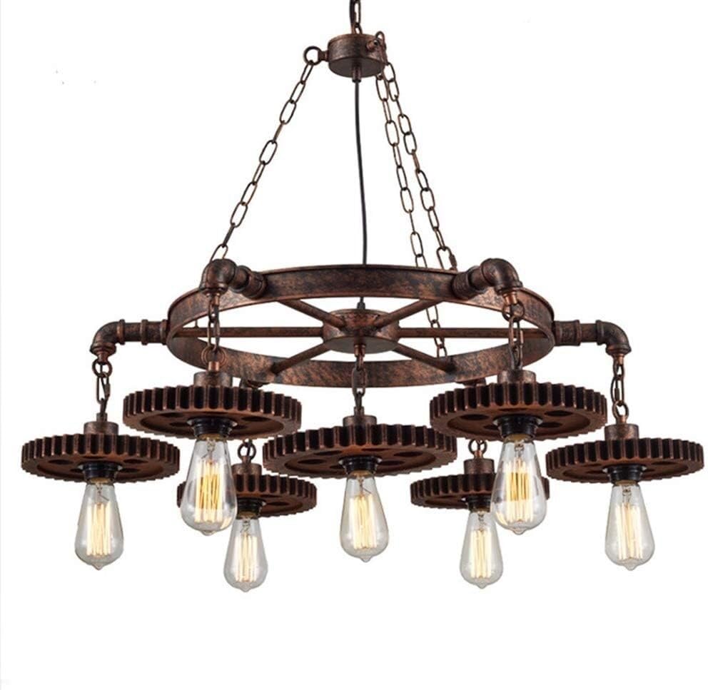 Lustre pendu 7 lumières pour bar à café au style américain rétro