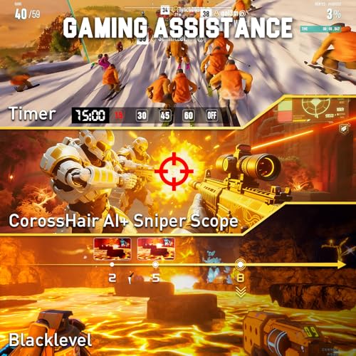 undefined SANSUI 27 inch 1440p 300Hz 240Hz Gaming Monitor, WQHD Fast IPS 1ms Computer Monitor, FreeSync Premium | Brightness 400Nits | 130% sRGB | 10Bits | HDR | ErgoStand | VESA Mount | 2×DP 1.4 & 2×HDMI 2.1 の商品画像 6