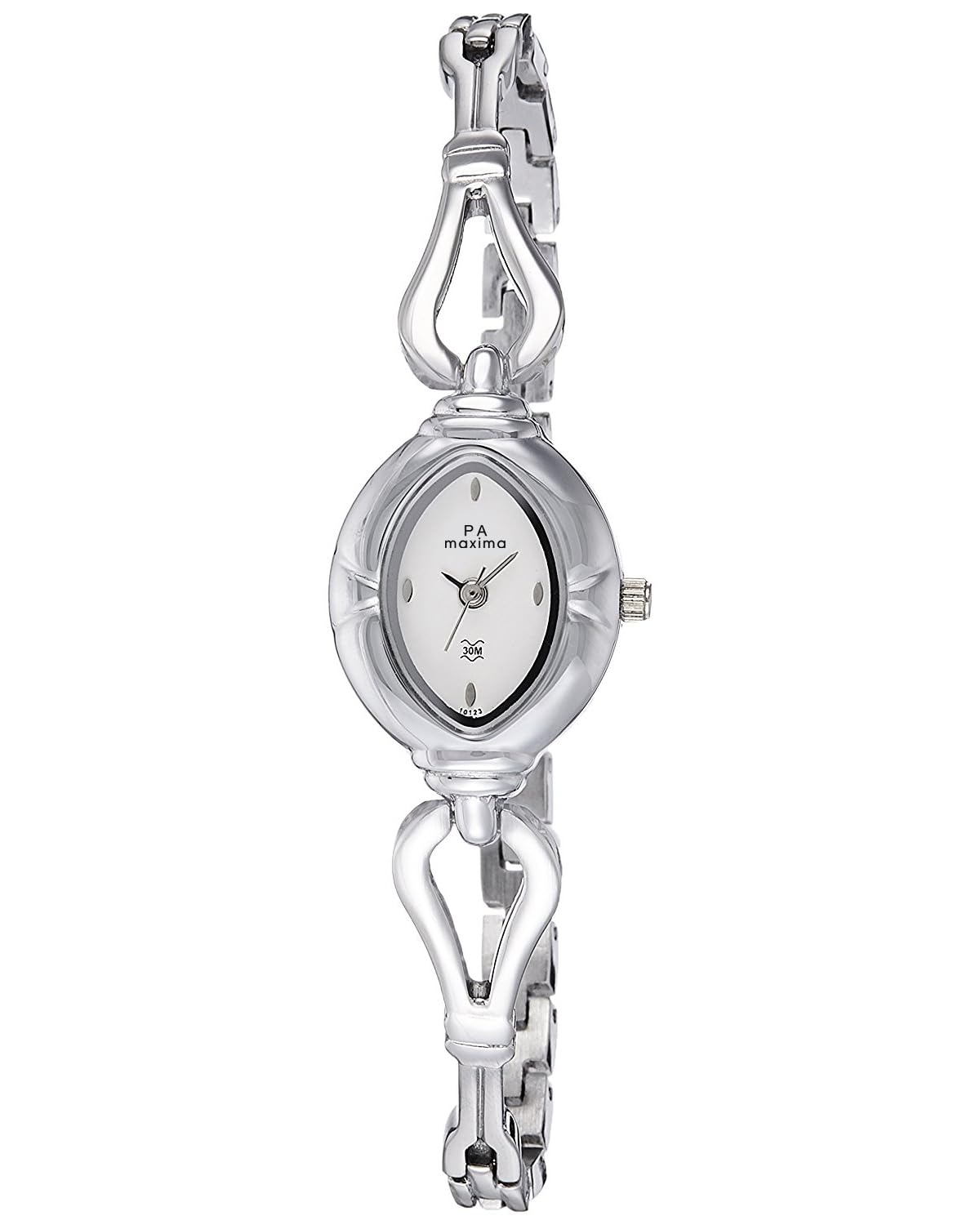 Maxima Brass Analog White Dial Womens Watch - 10123Bmli, Band_Silver (B06XS8RWB9) Amazon Price History, Amazon Price Tracker