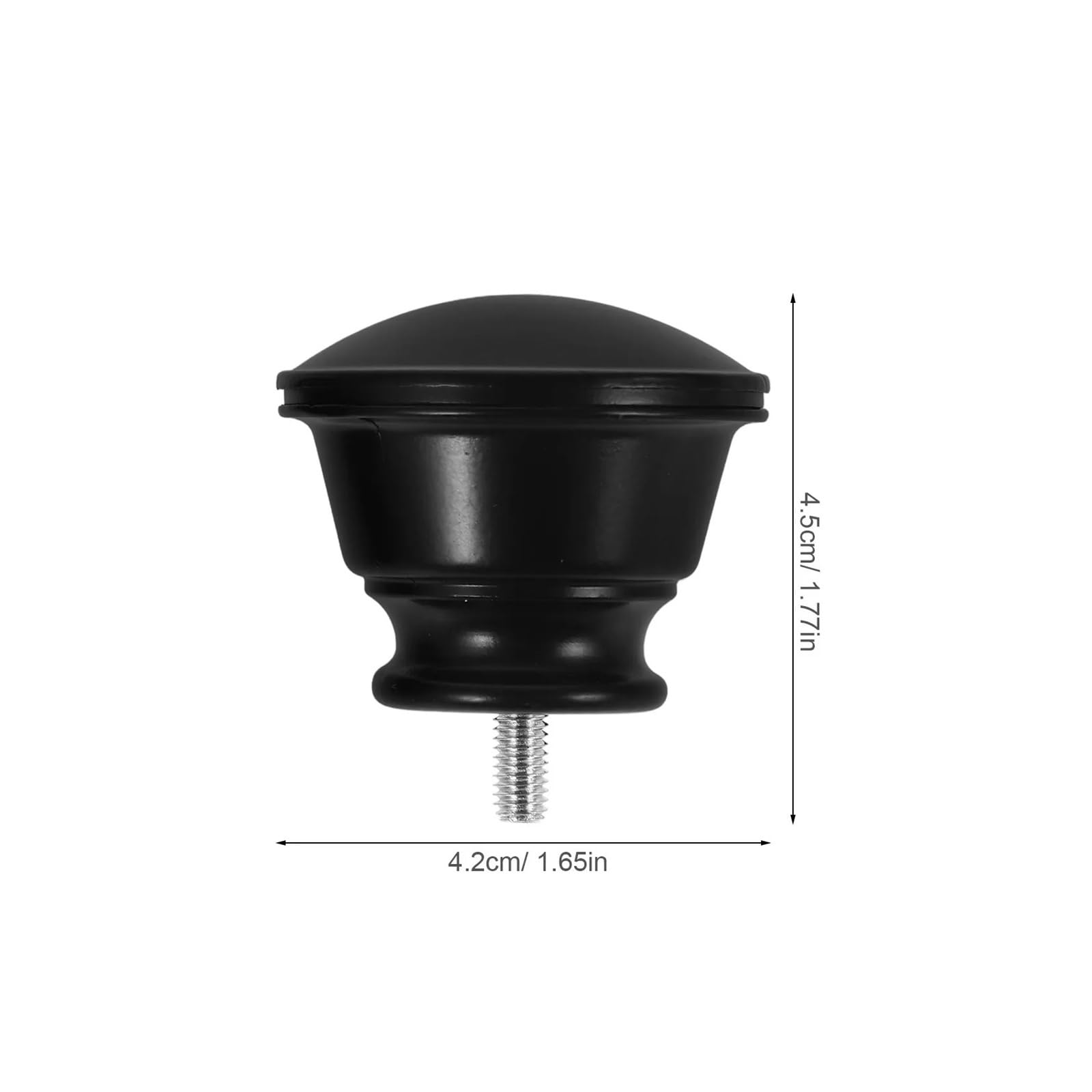 Lot de 6 embouts de tringle à rideaux décoratifs en métal et plastique pour tringles à rideaux, salon, chambre à coucher